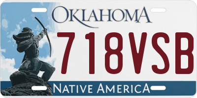 OK license plate 718VSB