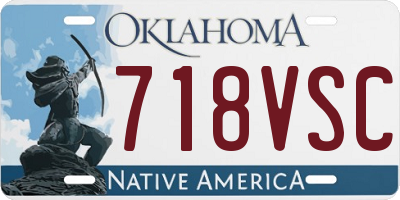 OK license plate 718VSC