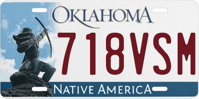 OK license plate 718VSM