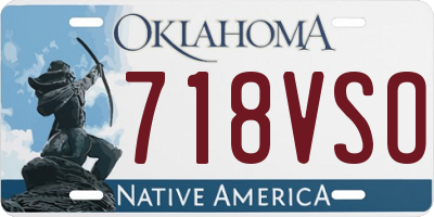 OK license plate 718VSO