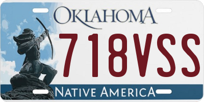 OK license plate 718VSS