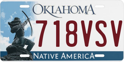 OK license plate 718VSV