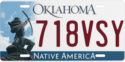 OK license plate 718VSY