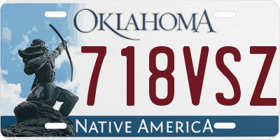 OK license plate 718VSZ