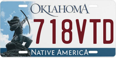 OK license plate 718VTD