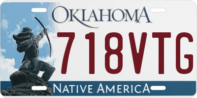 OK license plate 718VTG