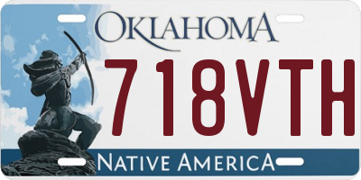 OK license plate 718VTH