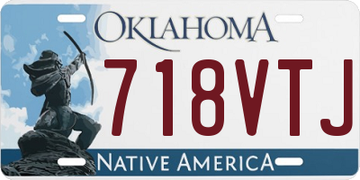 OK license plate 718VTJ
