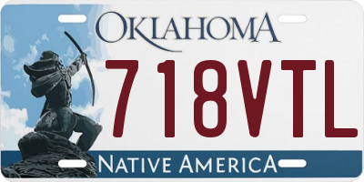 OK license plate 718VTL