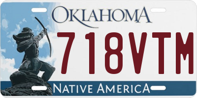OK license plate 718VTM