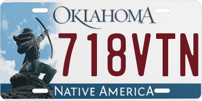 OK license plate 718VTN