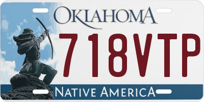 OK license plate 718VTP
