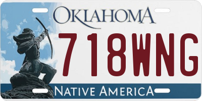 OK license plate 718WNG