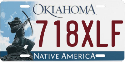 OK license plate 718XLF