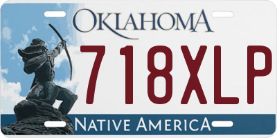 OK license plate 718XLP