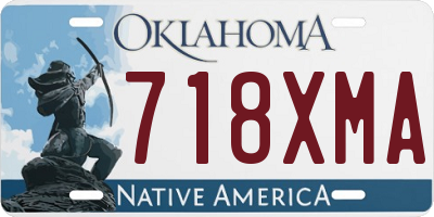 OK license plate 718XMA