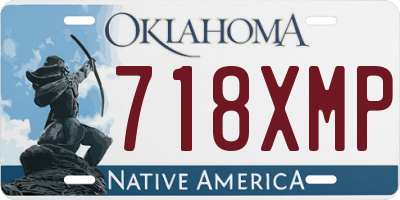 OK license plate 718XMP