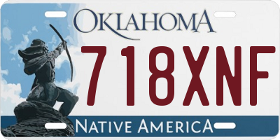 OK license plate 718XNF