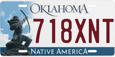 OK license plate 718XNT
