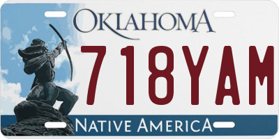 OK license plate 718YAM