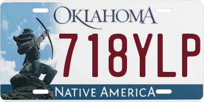 OK license plate 718YLP