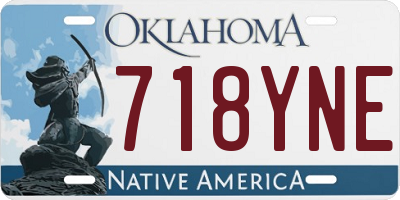 OK license plate 718YNE