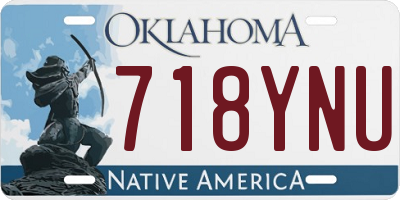OK license plate 718YNU