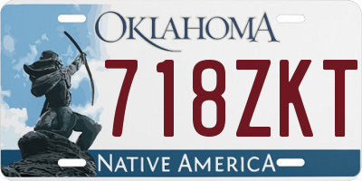 OK license plate 718ZKT