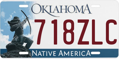 OK license plate 718ZLC