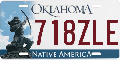 OK license plate 718ZLE