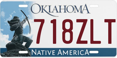 OK license plate 718ZLT