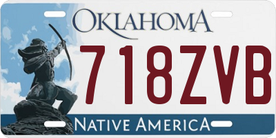 OK license plate 718ZVB