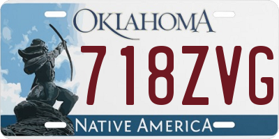 OK license plate 718ZVG