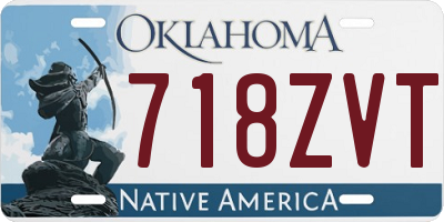OK license plate 718ZVT