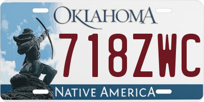 OK license plate 718ZWC