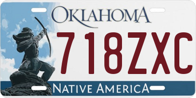 OK license plate 718ZXC