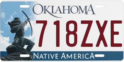 OK license plate 718ZXE
