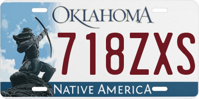 OK license plate 718ZXS