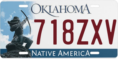 OK license plate 718ZXV
