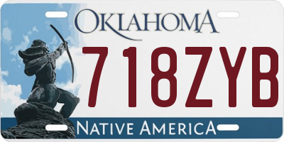 OK license plate 718ZYB