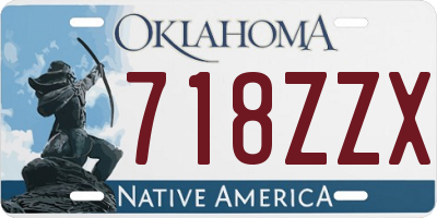 OK license plate 718ZZX