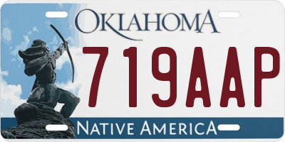 OK license plate 719AAP