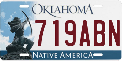 OK license plate 719ABN