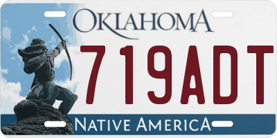 OK license plate 719ADT