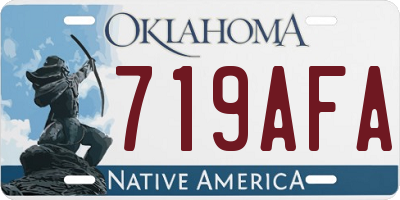 OK license plate 719AFA