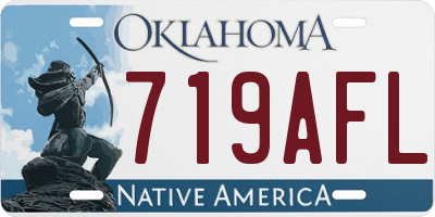 OK license plate 719AFL