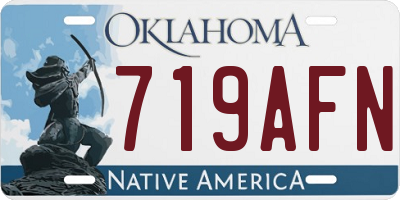 OK license plate 719AFN