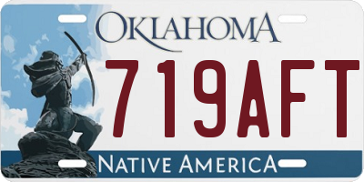 OK license plate 719AFT