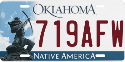 OK license plate 719AFW
