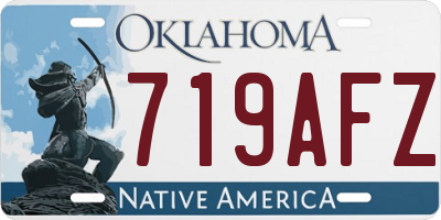 OK license plate 719AFZ